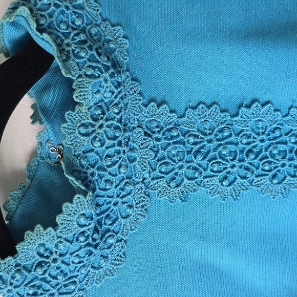 Vintage 70s Homeade High Neck Gown - Picture 3 of 7